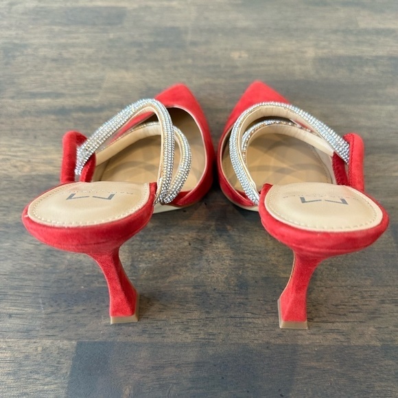 Marc Fisher Red Strappy Heels - Picture 6 of 7